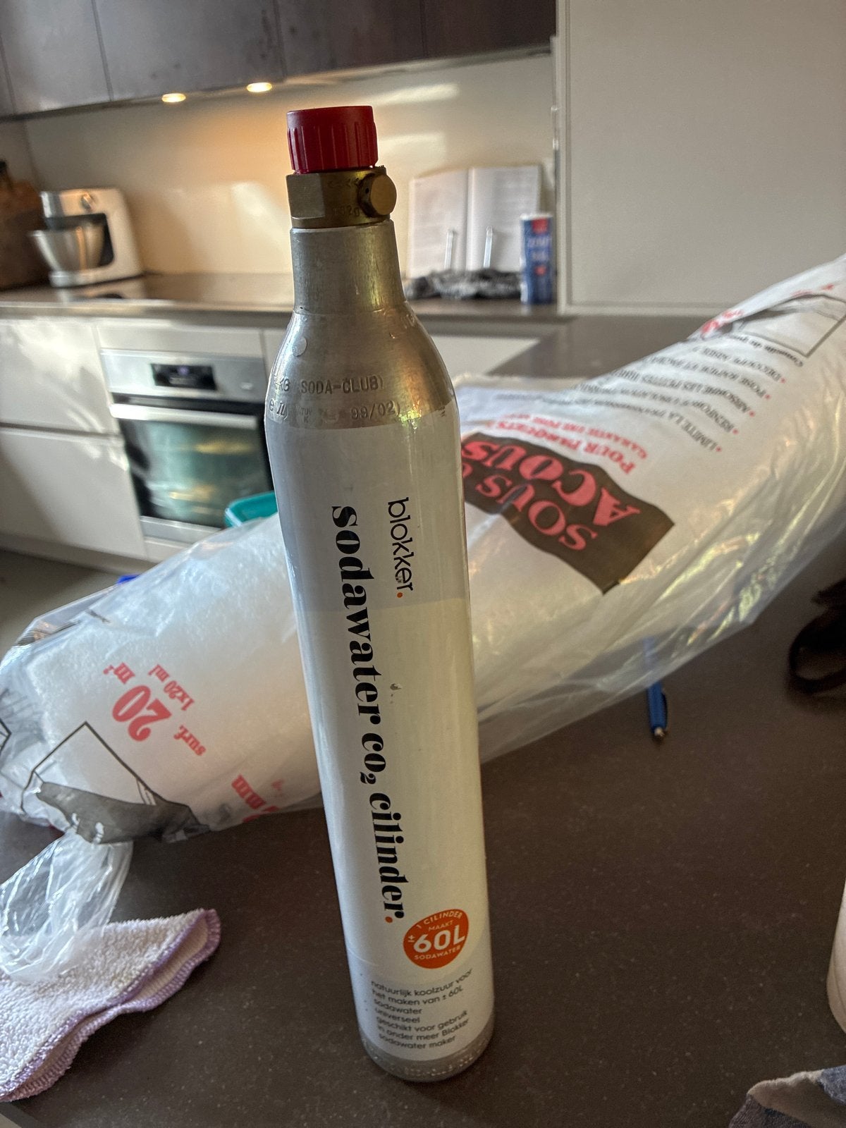 Blokker Sodawater CO2 Cilinder 60L, Ophalen of Verzenden, Nieuw