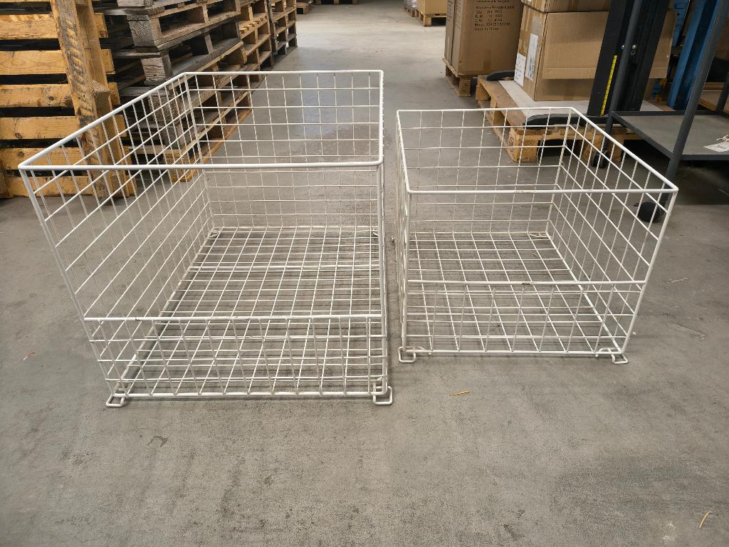 Partij orderpick-draadmanden wit klein & groot, Zakelijke goederen, Partijgoederen en Retail | Partijgoederen, Ophalen, Overige categorieën