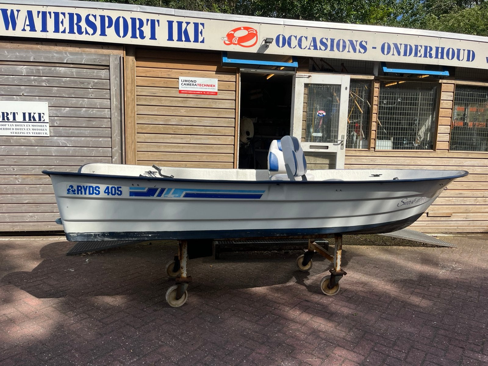 Een nette ryds 405 polyester toer/visboot evt met motor, Gebruikt, Tot 10 pk, Ophalen of Verzenden, Buitenboordmotor