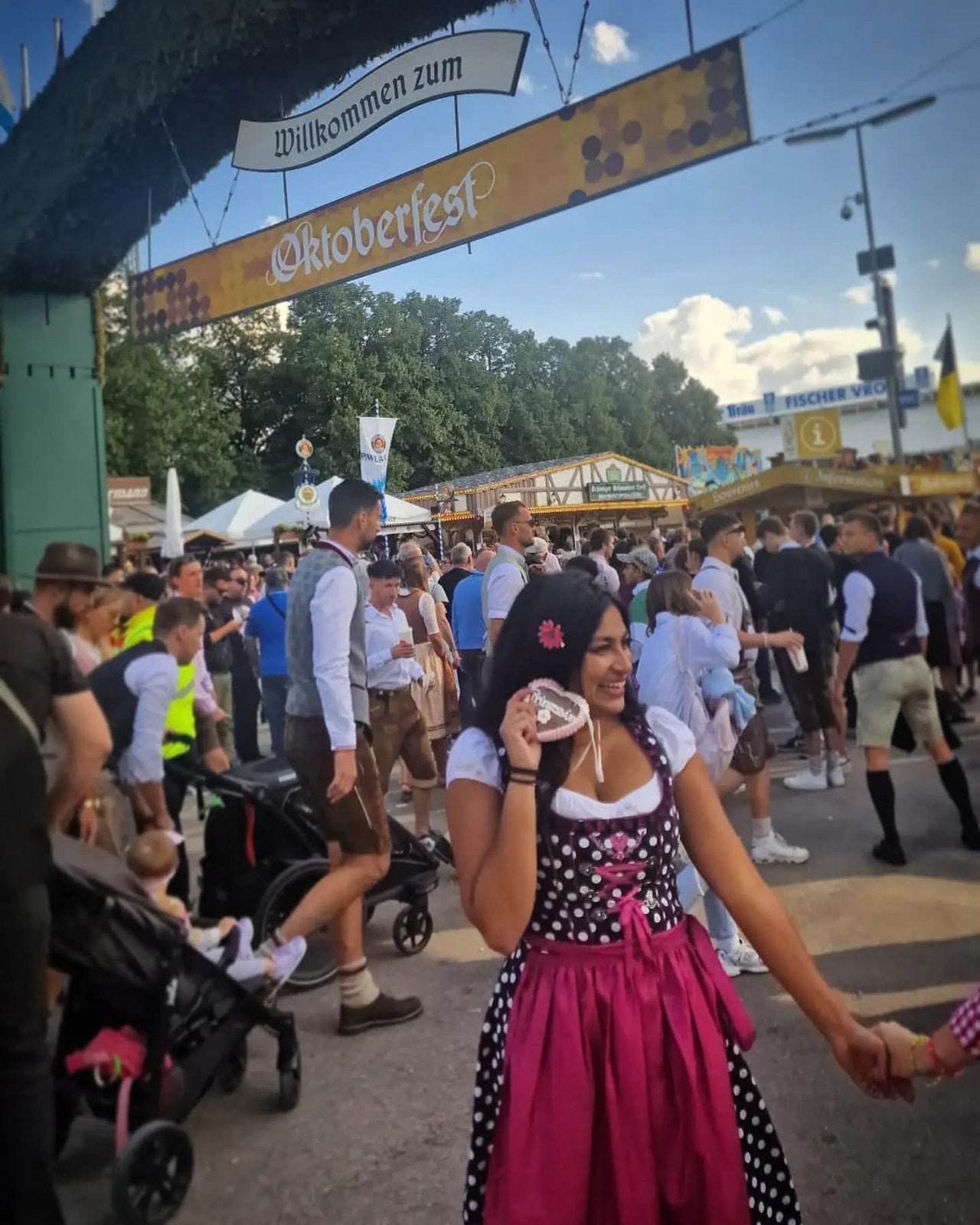 Oktoberfest Dirndl - maat S, Overige typen, Zwart, Ophalen of Verzenden, Zo goed als nieuw