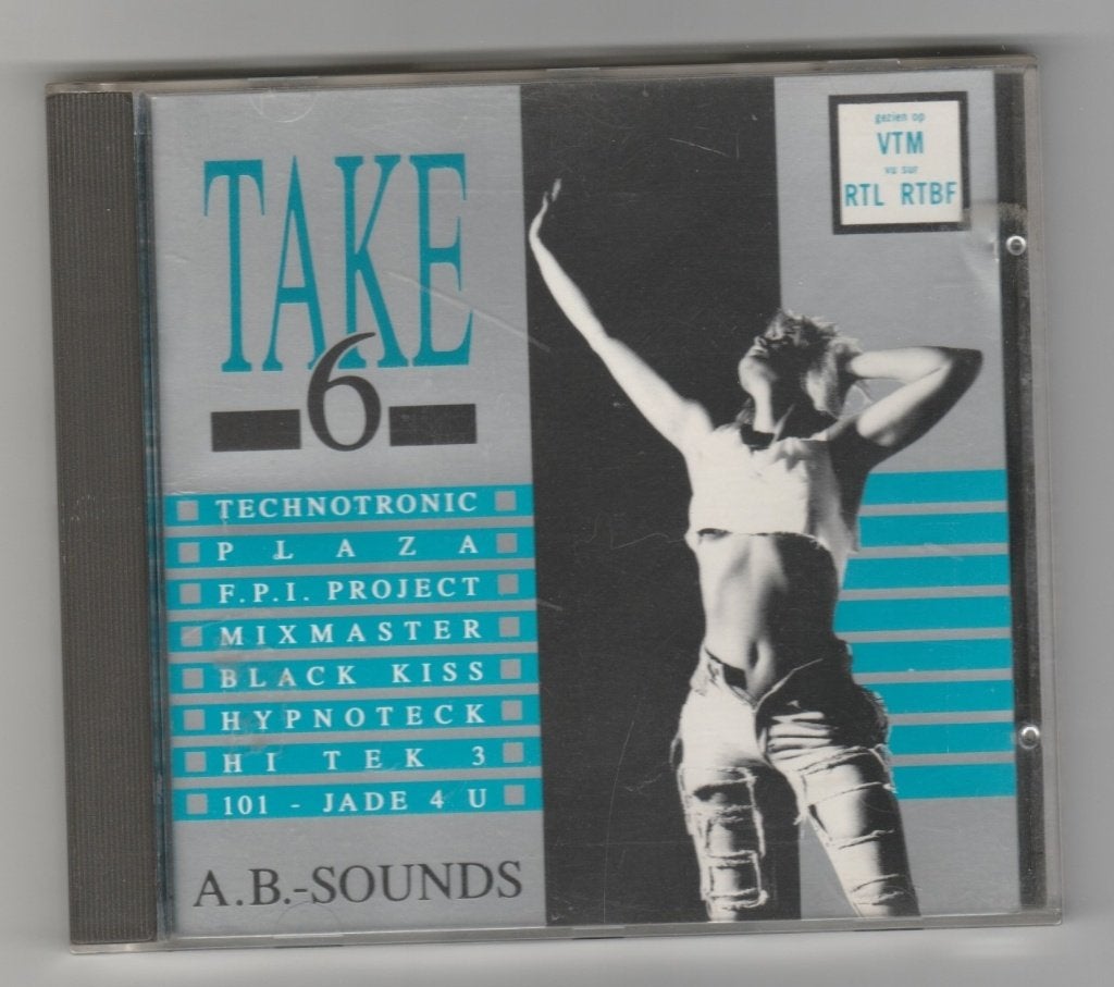 CD Take 6 (verzamel-CD met oa Technotronic, Praga Kahn, ), Gebruikt, House, Met bonustracks, Verzenden