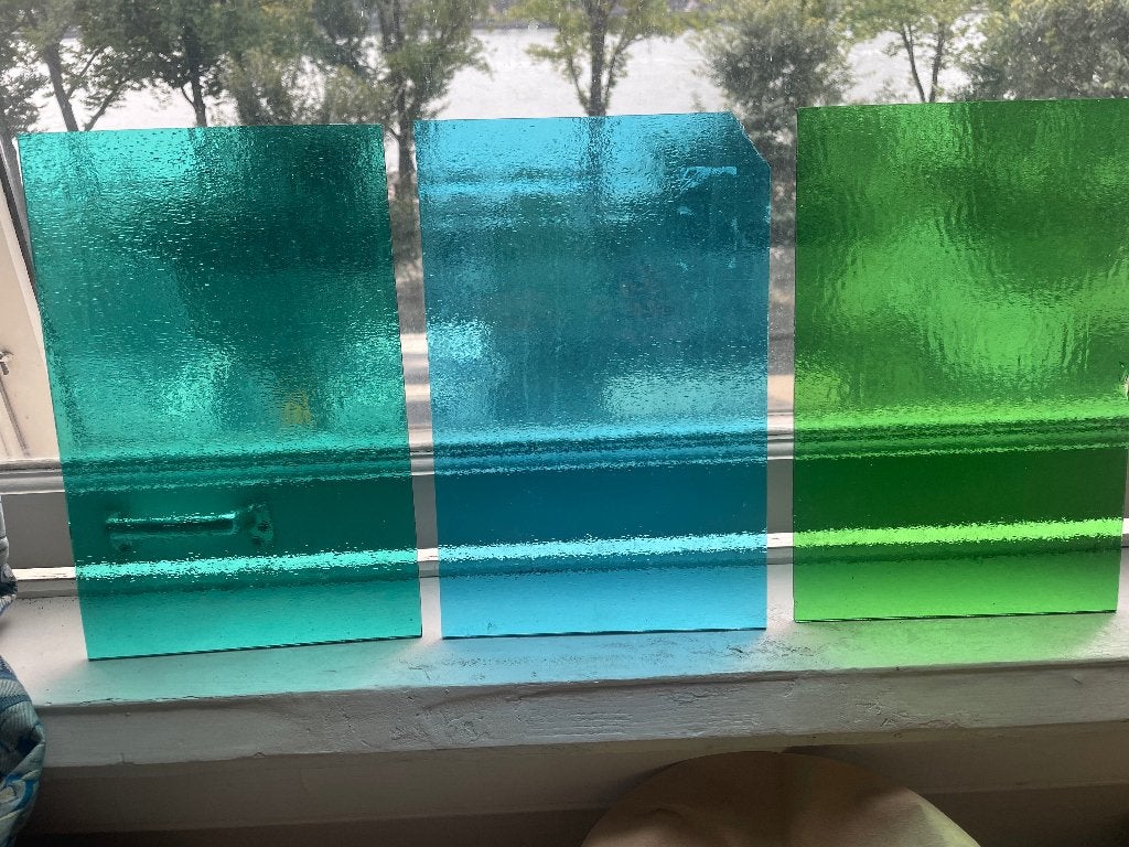 Glas in lood ruitjes, Ophalen