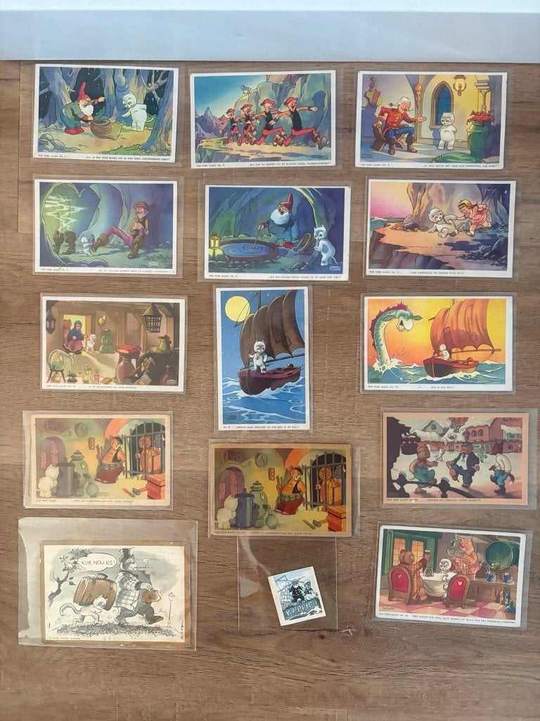 Tom poes oude ansichtkaarten, Ophalen of Verzenden, 1940 tot 1960, Gelopen, Overige thema's