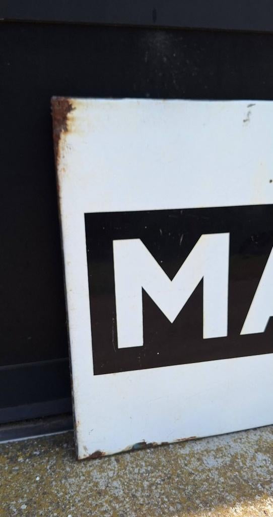 Groot emaille reclamebord van Martini🍸, Verzamelen, Merken en Reclamevoorwerpen, Ophalen, Reclamebord, Gebruikt, .