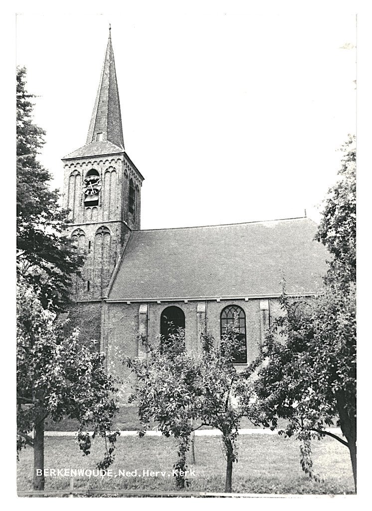988315 Berkenwoude Ned H Kerk Nette oude kaart Onbeschreven