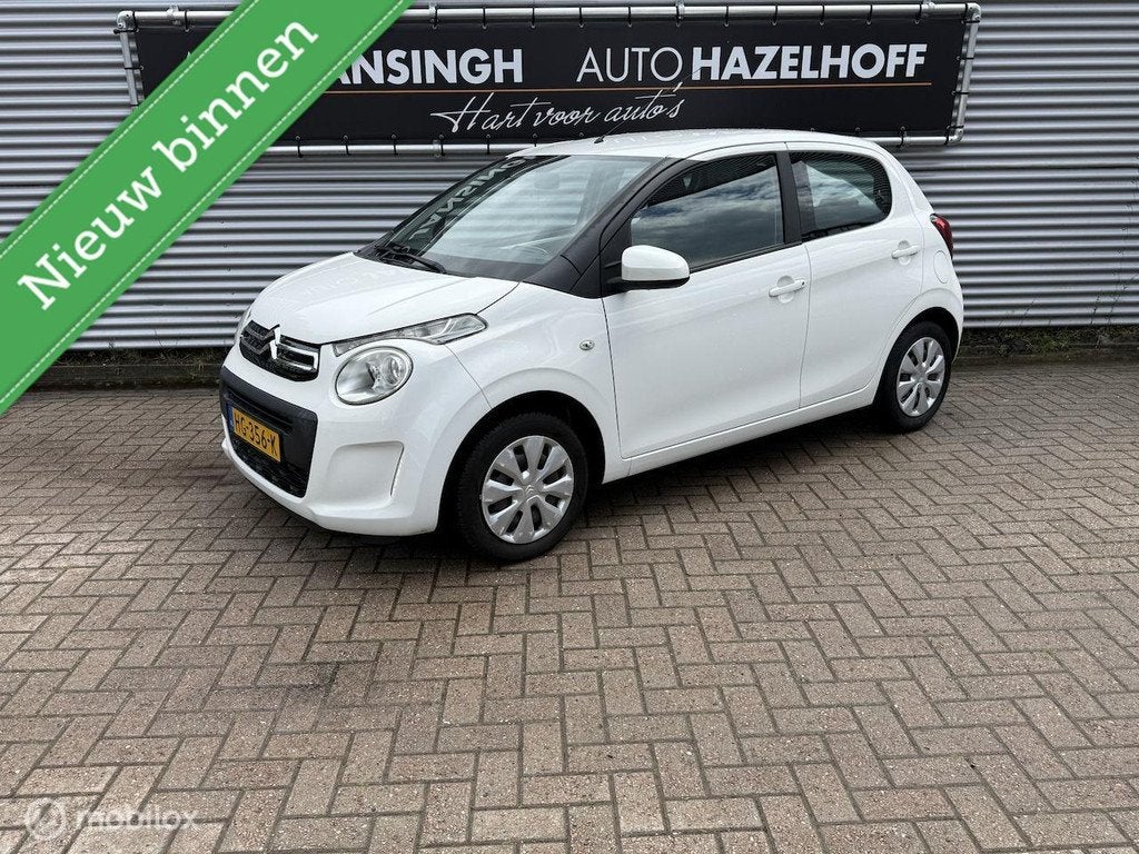 Citroën C1 1.0 e-VTi Feel slechts 111.339km | Airco | Zuini, Auto's, Gebruikt, Euro 6, C1, Wit