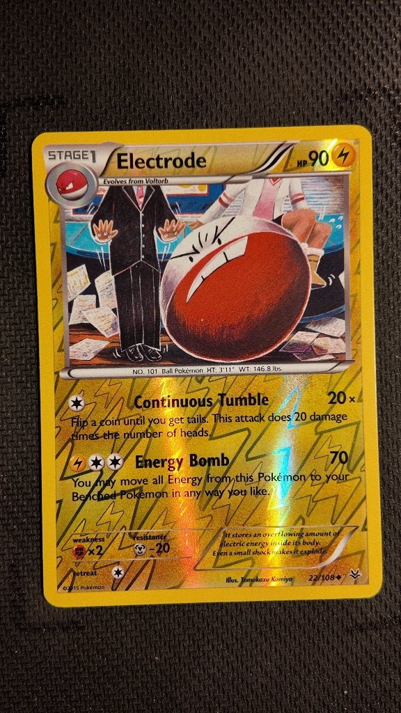 Electrode 22 Roaring Skies | Pokemon kaart, Ophalen, Zo goed als nieuw, Losse kaart, Foil