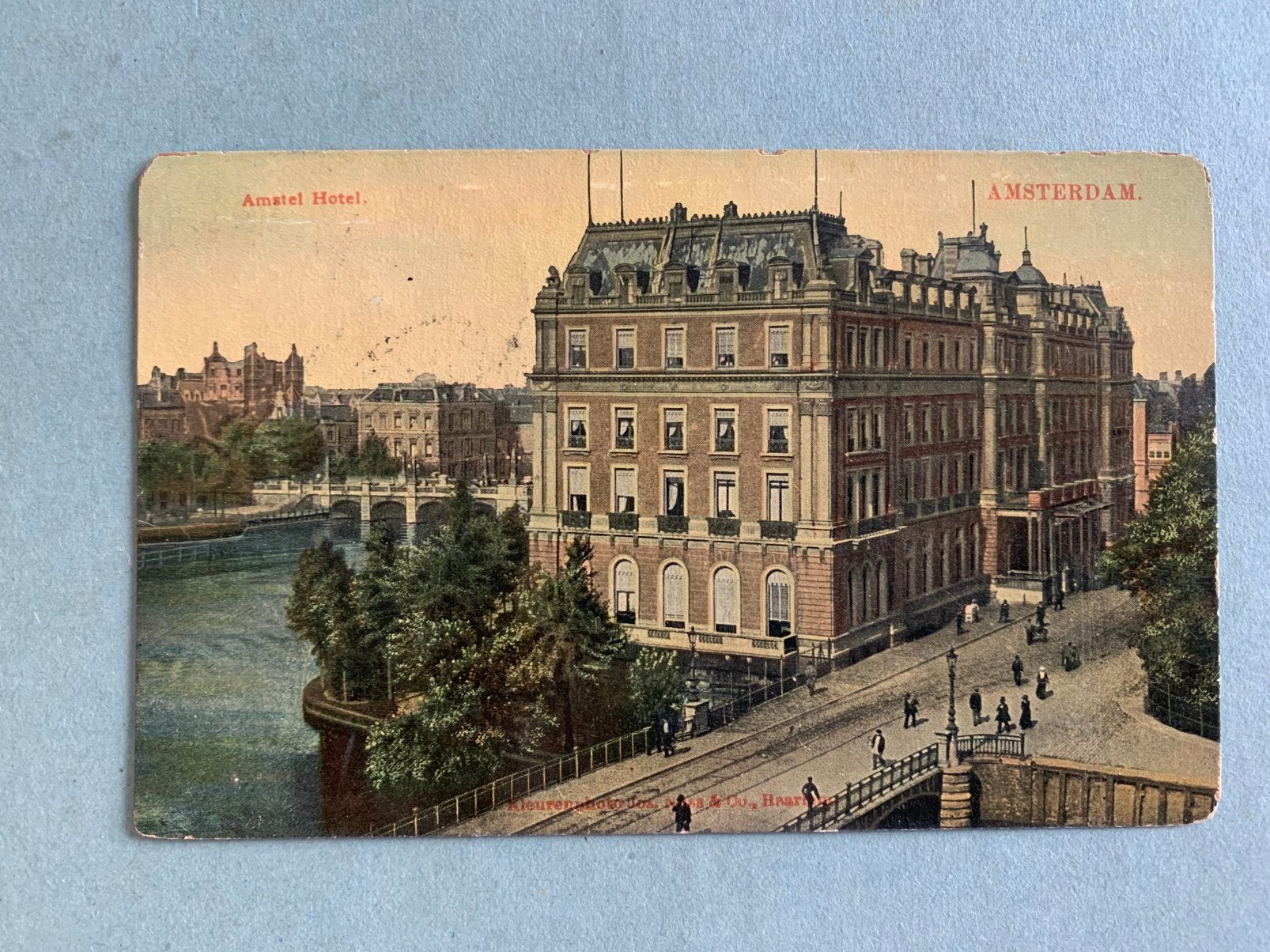 1908 Amsterdam - Amstel Hotel, Ophalen of Verzenden, Voor 1920, Gelopen, Noord-Holland