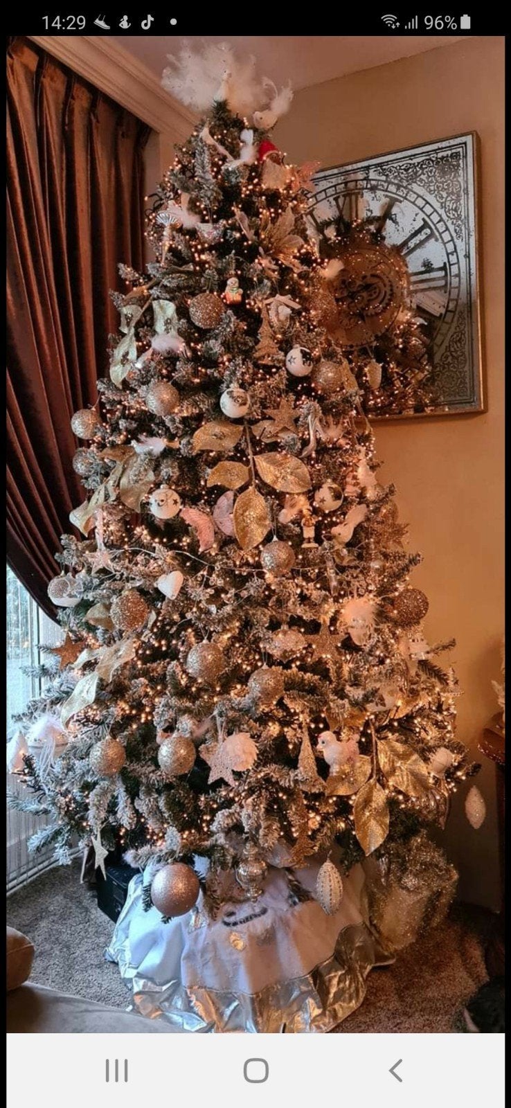 kunstkerstboom met sneeuw, Diversen, Ophalen, Zo goed als nieuw