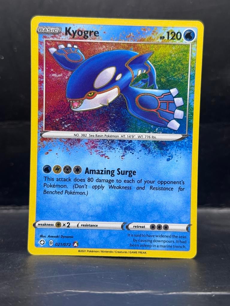 Pokemon Shining Fates - Kyogre 021/072, Ophalen of Verzenden, Zo goed als nieuw