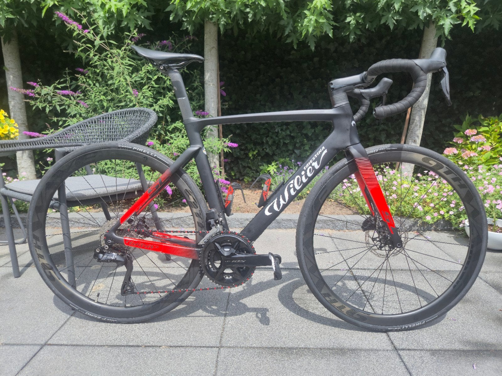 Wilier Cento10 maat M Shimano 105 Di2 + carbon wiel, 28 inch, Carbon, Zo goed als nieuw, Meer dan 20 versnellingen