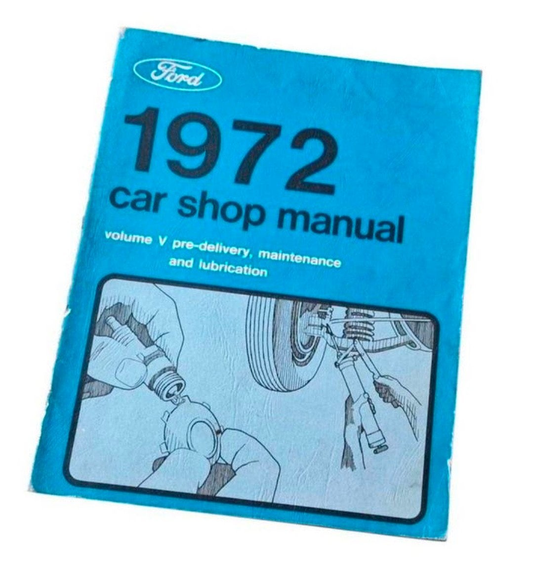 Ford 1972 Shop Manual Originele werkplaatsbijbel, Verzenden