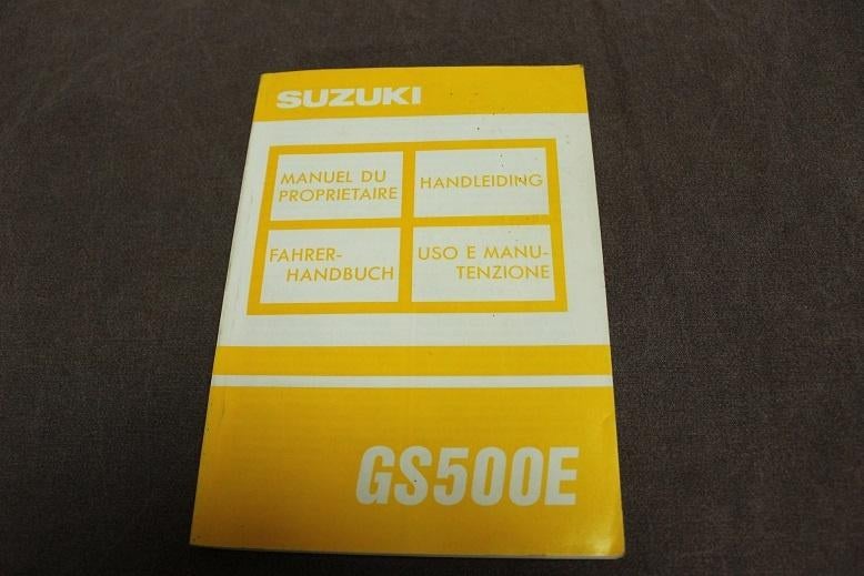 Suzuki GS500E 1990/91 motorfiets handleiding GS 500 E, Ophalen of Verzenden, Suzuki