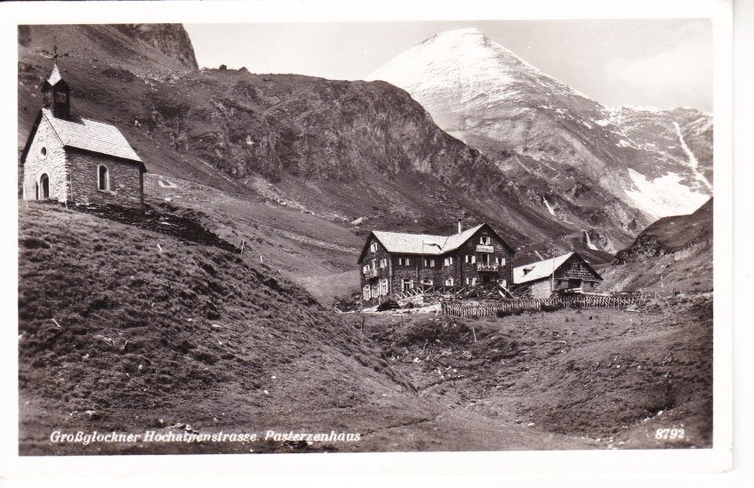 Großglockner Hochalpenstraße, Pasterzenhaus.  14-09, Verzamelen, Ophalen of Verzenden, 1940 tot 1960, Gelopen, Oostenrijk