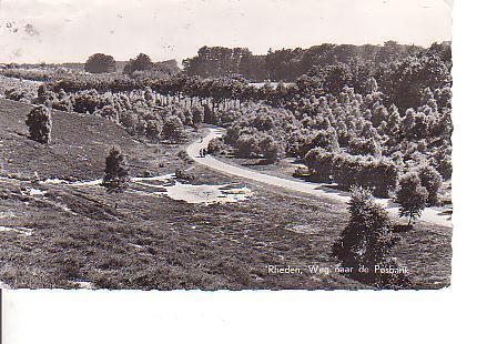 Ansichtkaart	Rheden	Posbank	Weg naar de Posbank, Verzenden, 1940 tot 1960, Gelopen, Gelderland