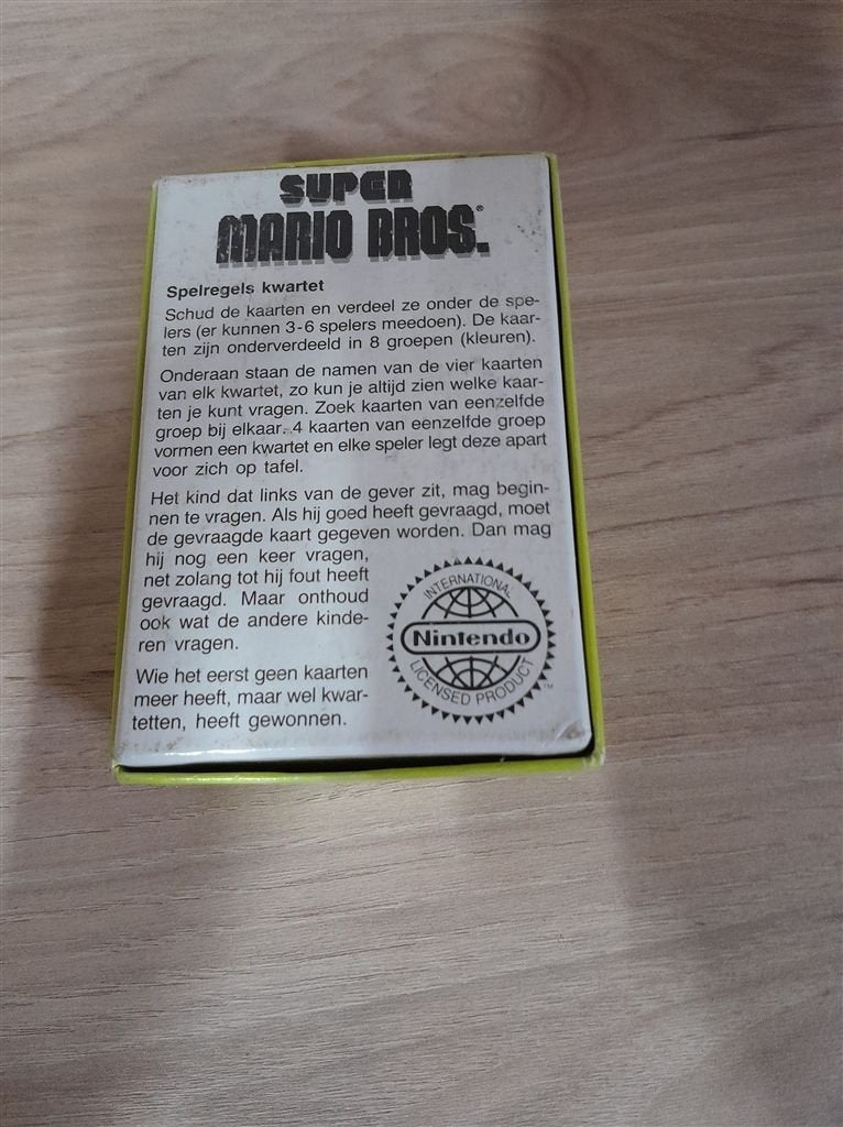 kwartet super mario bros - s4387, Verzenden, Zo goed als nieuw
