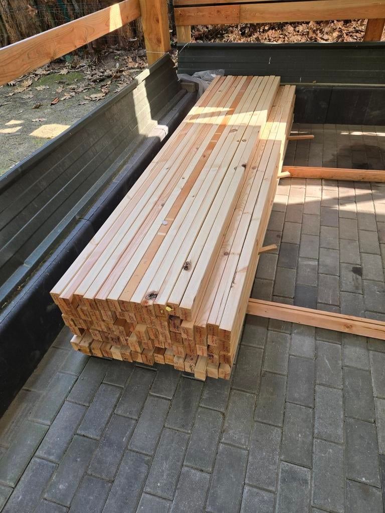 Douglas regel balk geschaafd 42x64x2700 mm, Doe-het-zelf en Verbouw, Hout en Planken, Ophalen of Verzenden, Balk, Overige houtsoorten