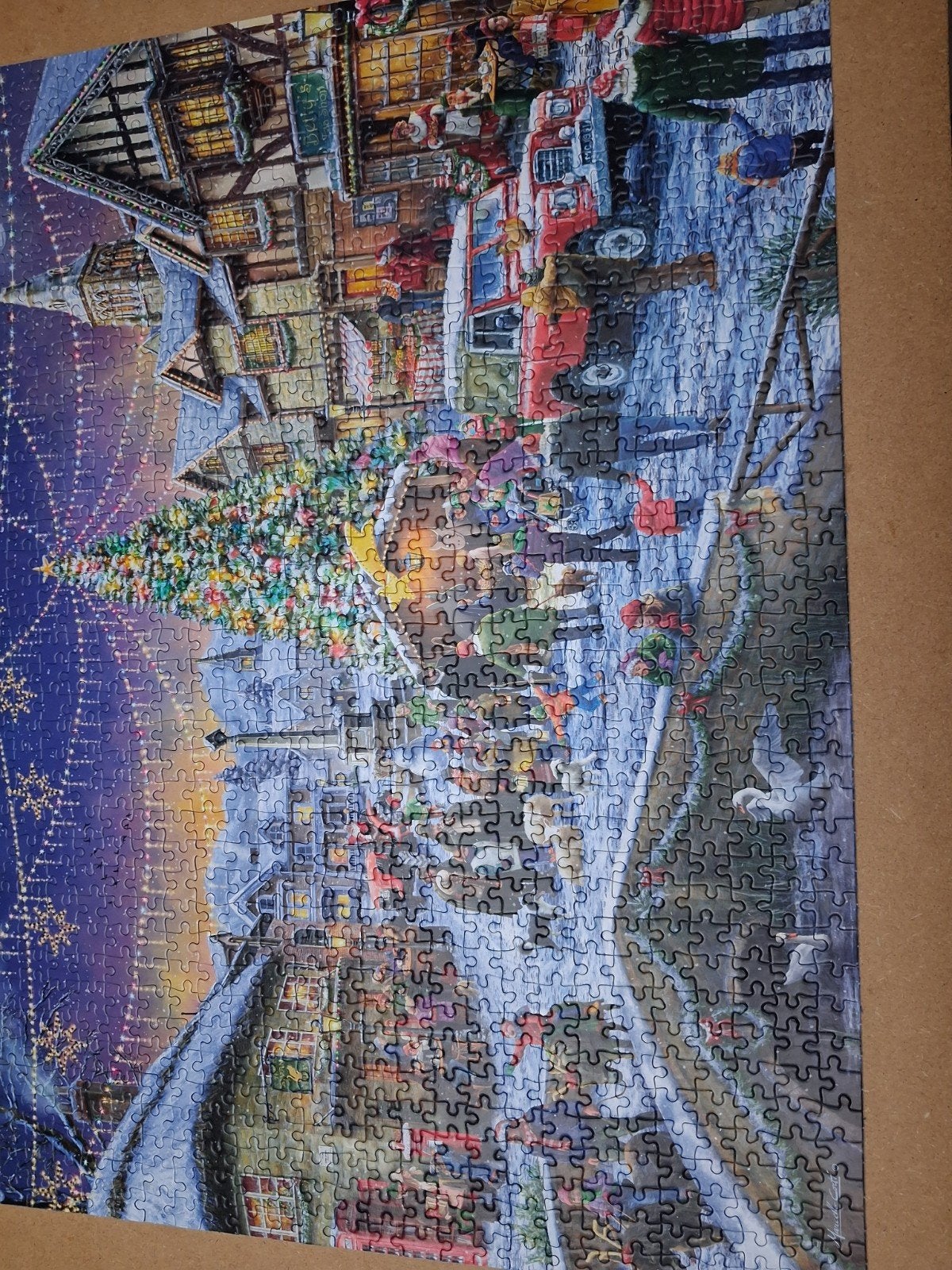 Gibsons puzzel Christmas Spirit, Ophalen of Verzenden, 500 t/m 1500 stukjes, Zo goed als nieuw