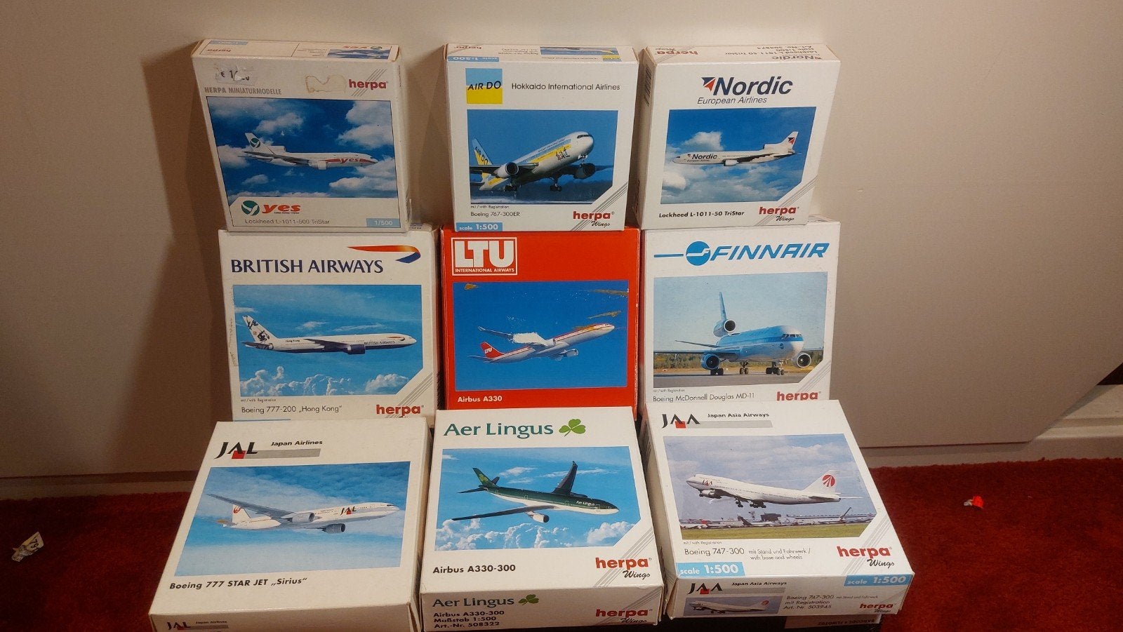 Herpa Wings 1:500, Verzenden, Zo goed als nieuw, Schaalmodel