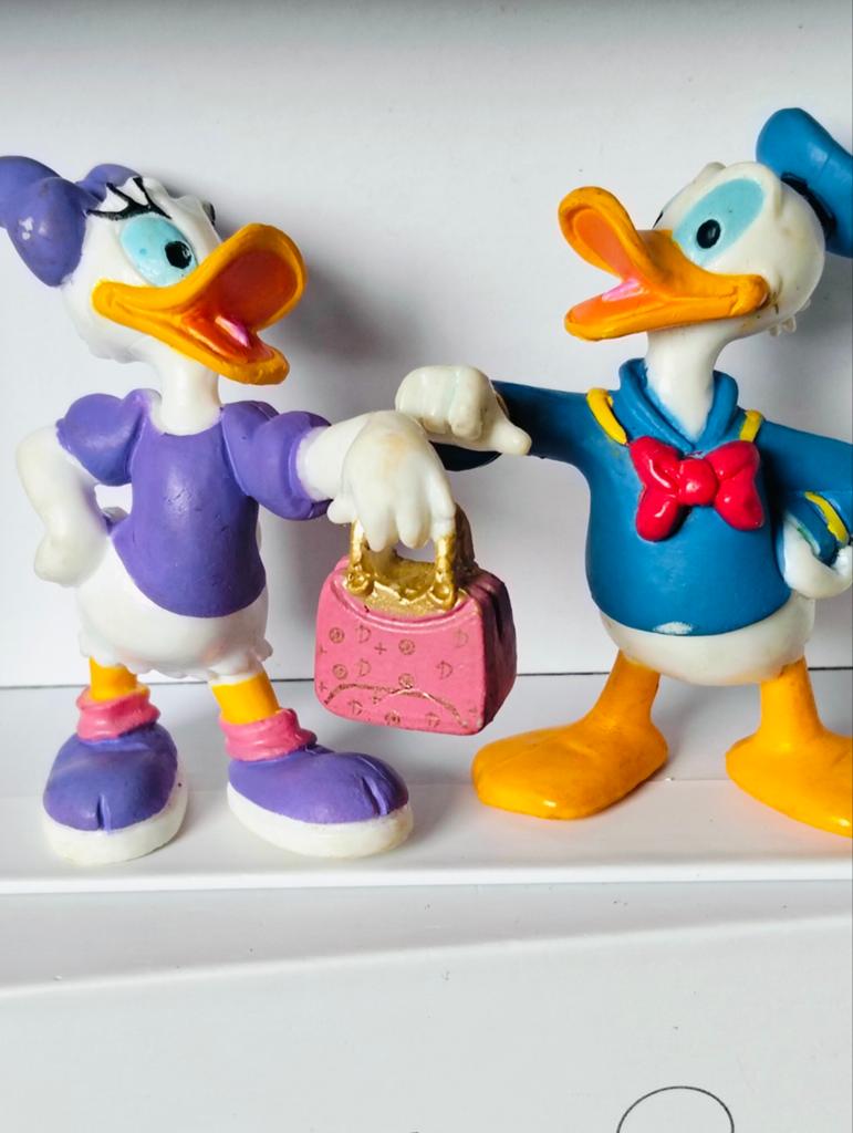 Bullyland Donald en Katrien Duck figuurtje - Disney Figuren, Ophalen of Verzenden, Zo goed als nieuw