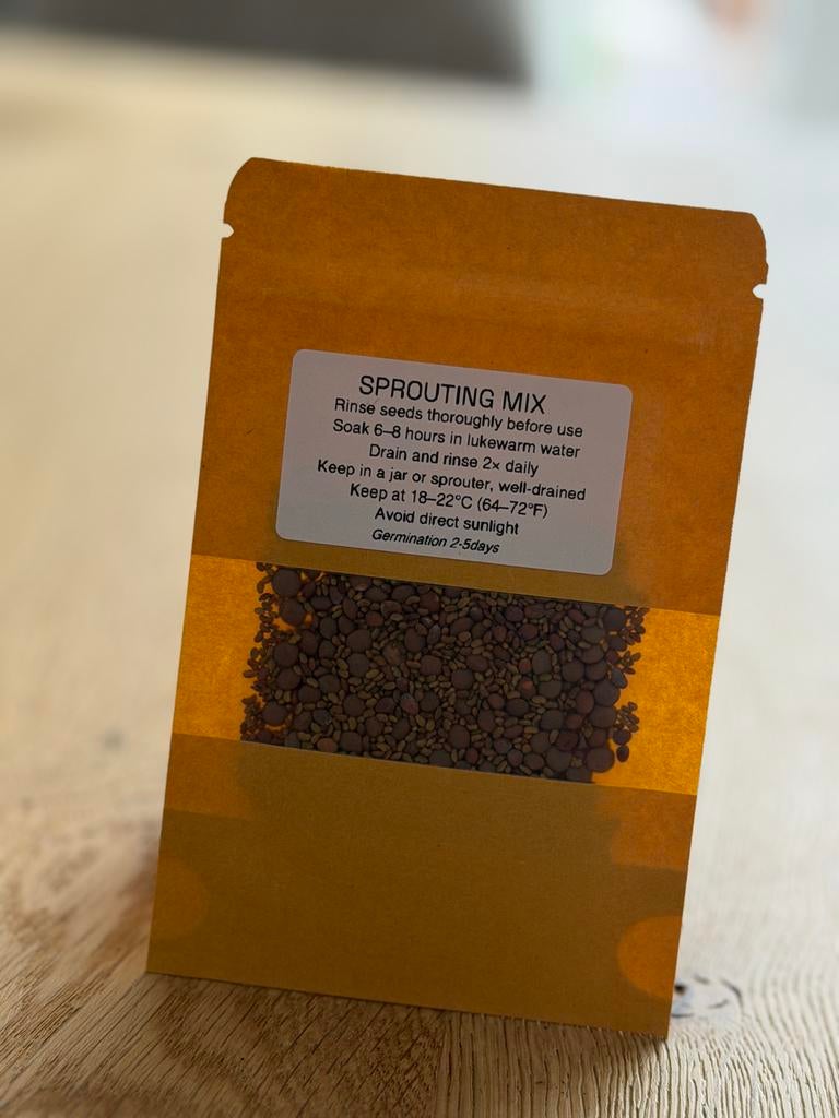 Biologische Kiemzaden Kiemmix - 100g Getest op Kiemkracht, Verzenden, Gehele jaar, Volledige schaduw, Zaad