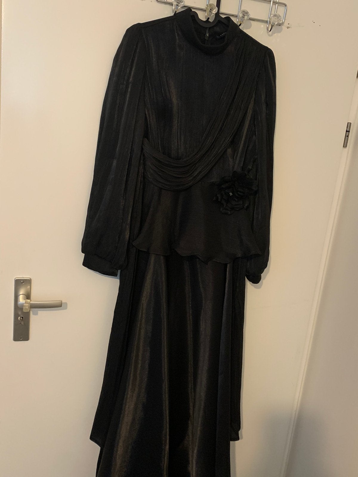 Avond jurk abiye, Kleding | Dames, Gelegenheidskleding, Maat 38/40 (M), Galajurk, Blauw, Ophalen of Verzenden