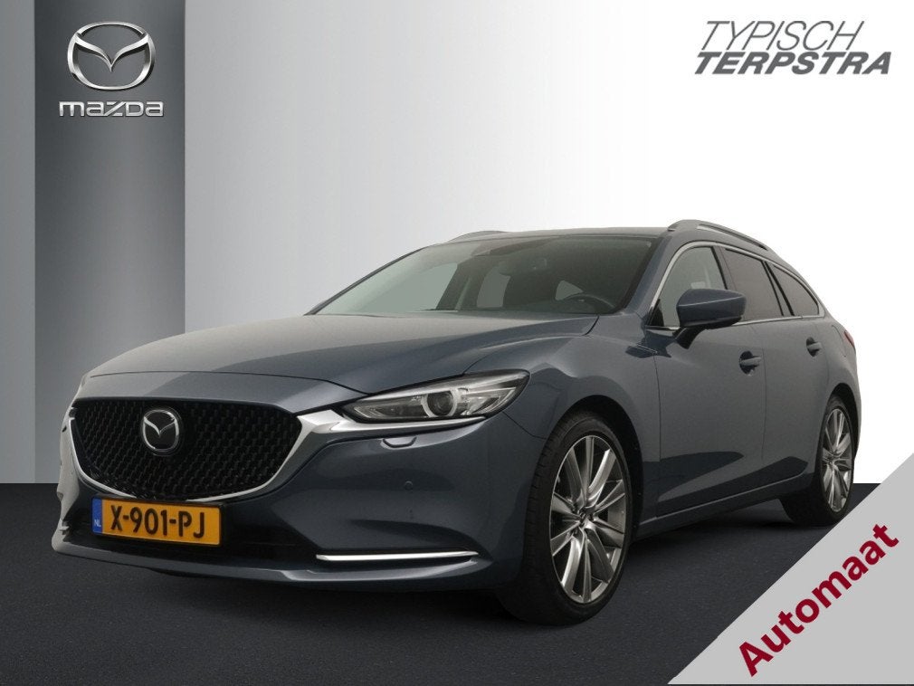 Mazda 6 Sportbreak Skyactiv-G 165 AT Exclusive Line Comfort, Auto's, Gebruikt, 4 cilinders, 6 sportbreak, Adaptive Cruise Control