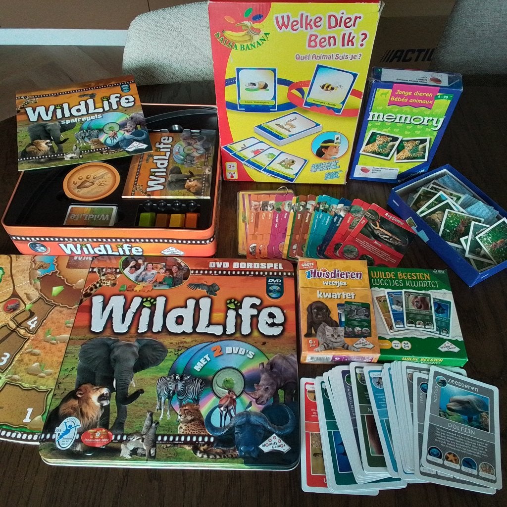 Diverse Dieren spellen, Hobby en Vrije tijd, Een of twee spelers, Ophalen, Gebruikt, Verschillende uitgevers