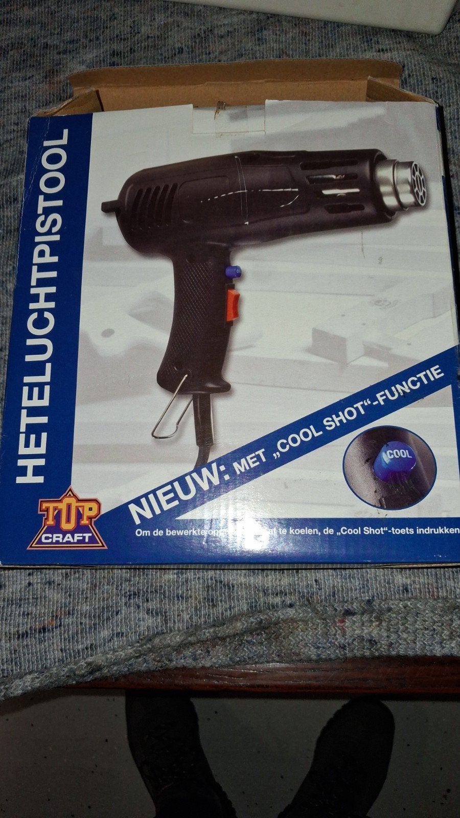 Nieuw Heteluchtpistool met opzetstukken - Verf verwijderen, Ophalen, Nieuw