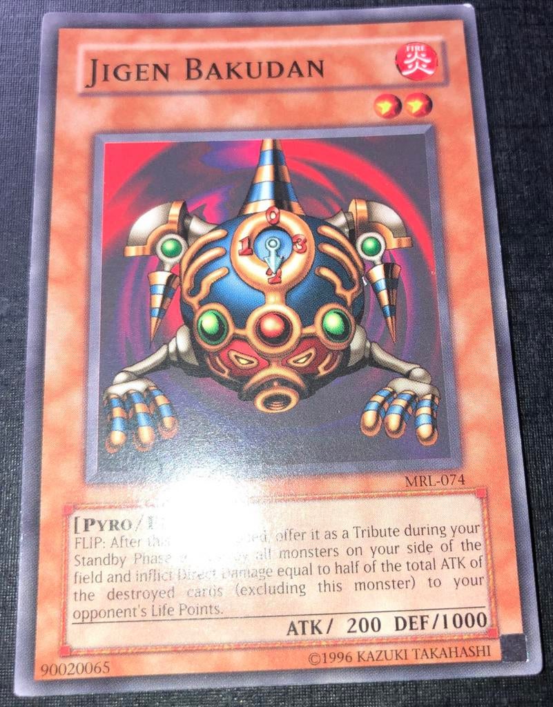 Yu-Gi-Oh! Jigen Bakudan MRL Old US Magic Ruler Print !, Ophalen of Verzenden, Gebruikt, Losse kaart