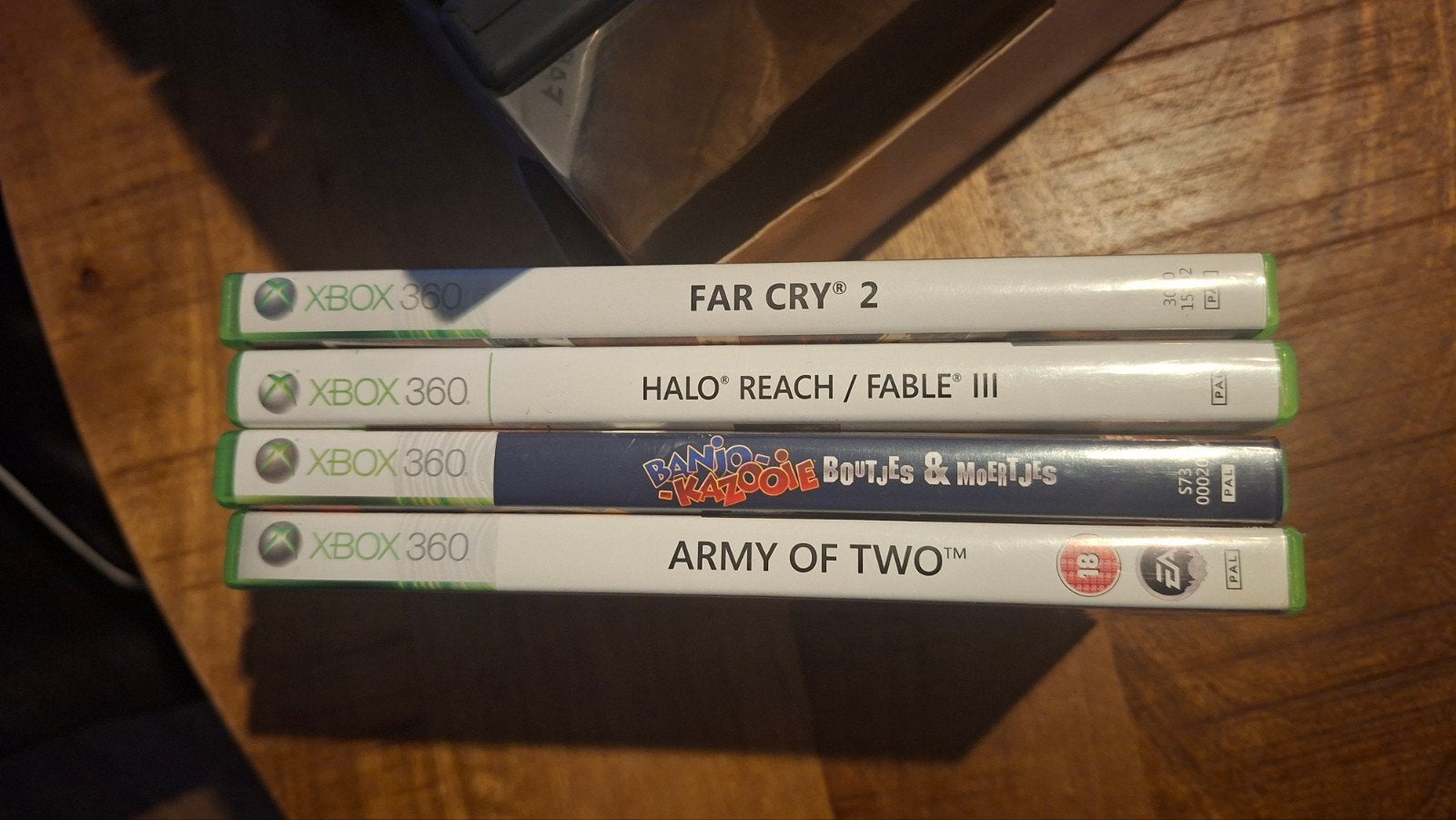 Xbox 360 Games: Army of Two, Banjo-Kazooie, Halo, Far Cry 2, Avontuur en Actie, Online, Gebruikt, 1 speler