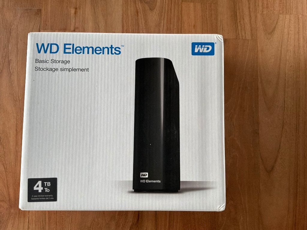 2 x Western Digital Elements Desktop 4Tb, Computers en Software, Harde schijven, Ophalen, HDD, 4Tb, Nieuw