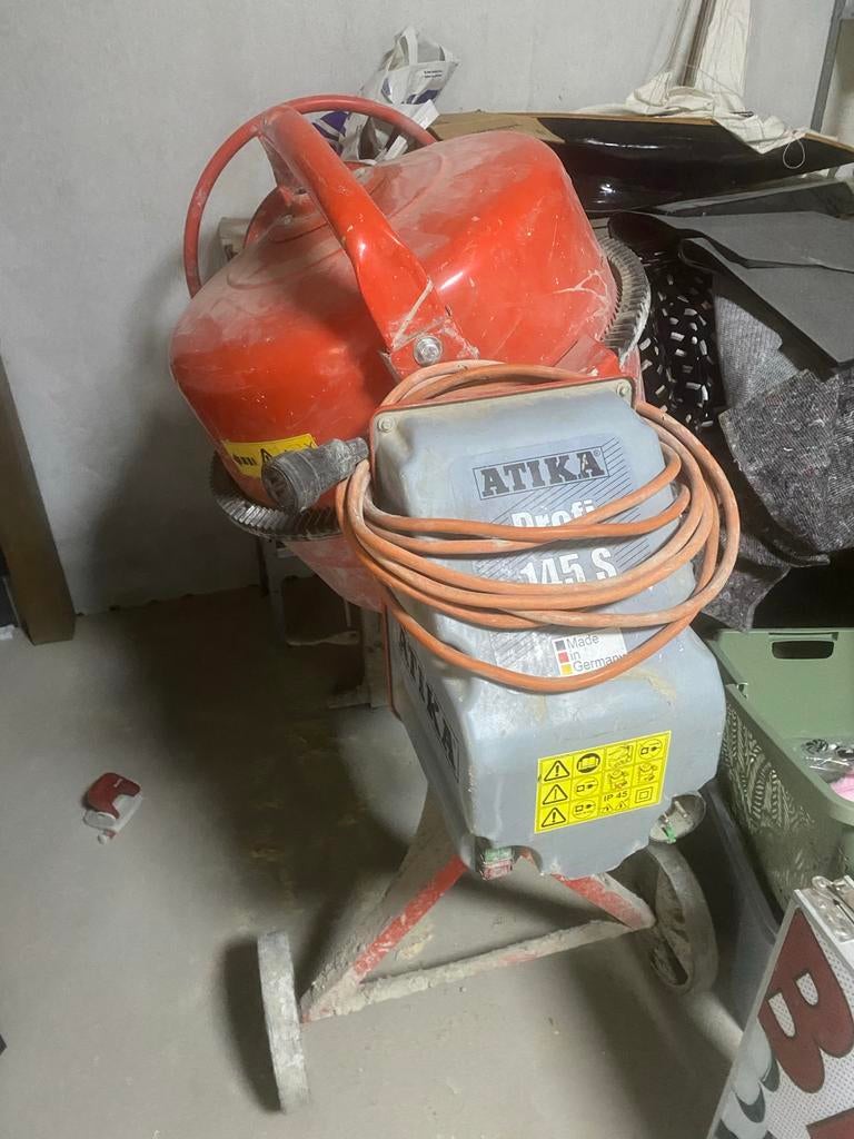 ATIKA Profi 145 S Betonmolen - Made in Germany, Doe-het-zelf en Verbouw, Betonmolens, Ophalen of Verzenden, Gebruikt