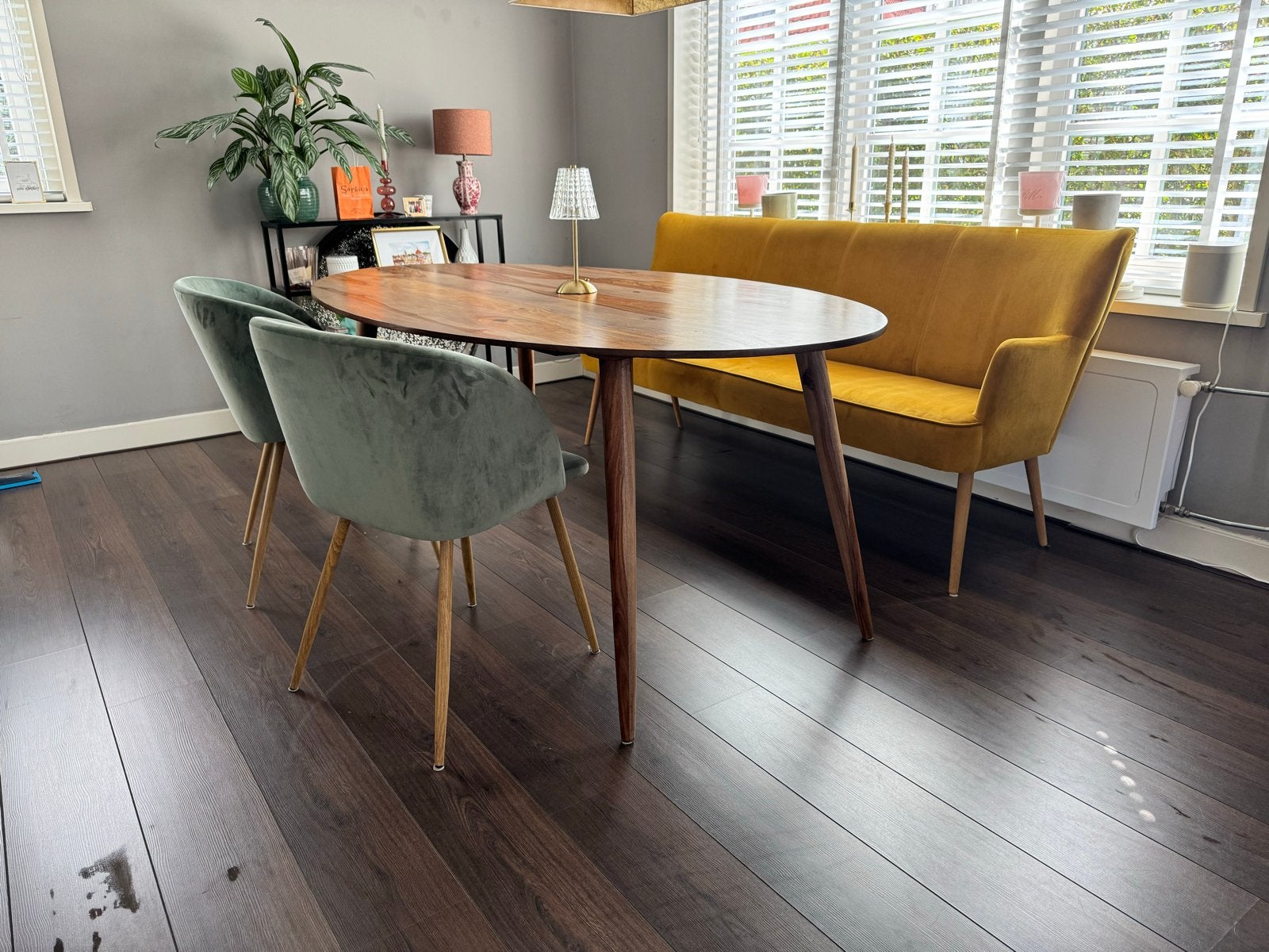 Maison du Monde Eettafel - Hout, 200x110cm, Huis en Inrichting, Tafels | Eettafels, Ophalen, Gebruikt, 100 tot 150 cm, Vijf personen of meer