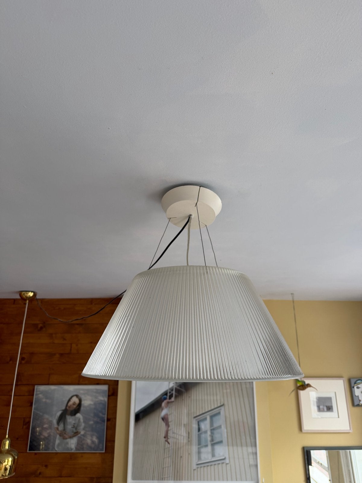 Flos Romeo Moon S2 hanglamp - Philippe Starck (1998), Ophalen, Gebruikt, Glas, E27 (groot)