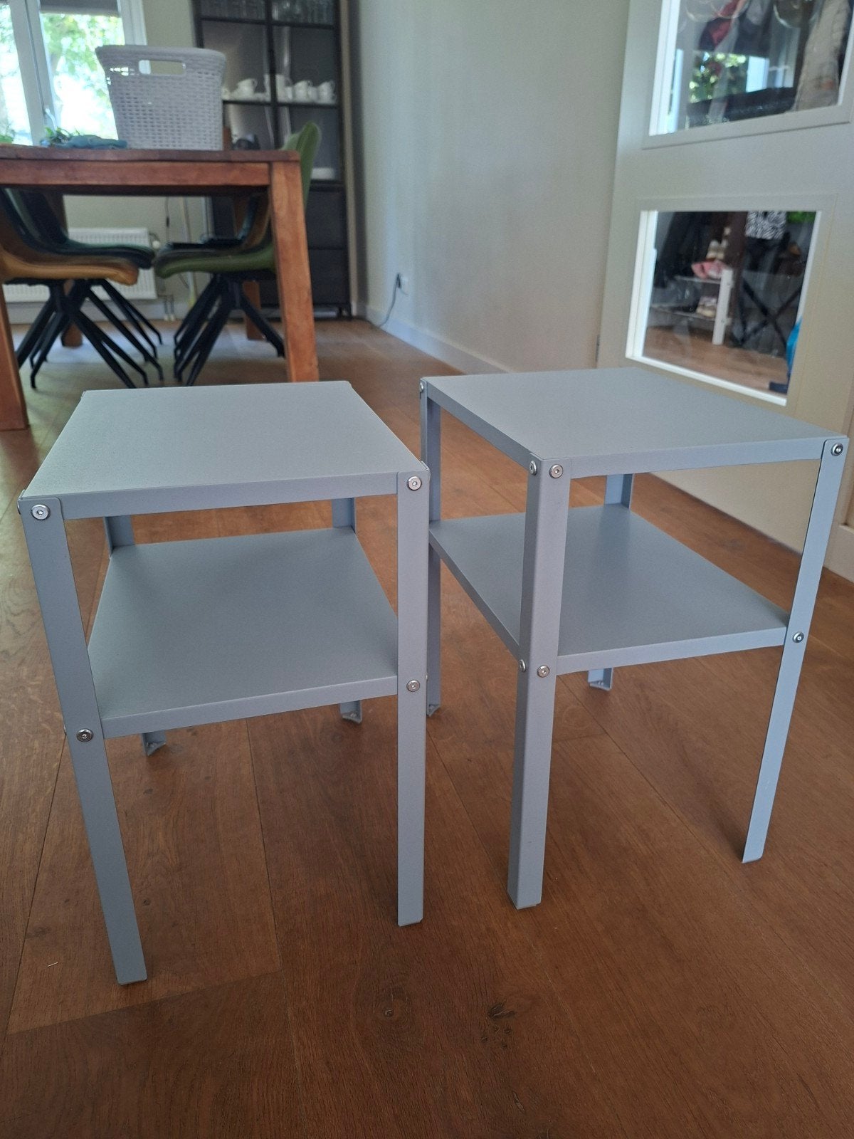 IKEA KNARREVIK nachtkastjes - set van 2, Ophalen, Gebruikt, Minder dan 45 cm, Metaal of Aluminium