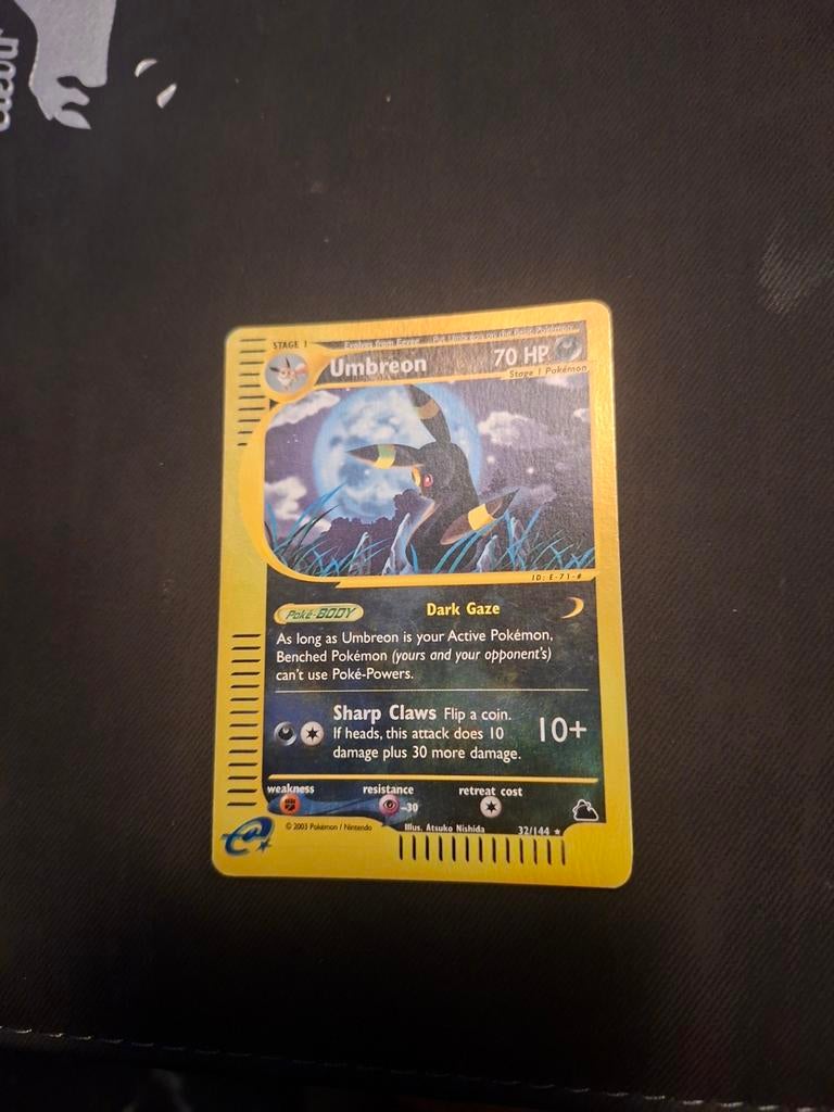 Umbreon Reverse Holo Skyridge Pokémon kaart, Ophalen of Verzenden, Zo goed als nieuw