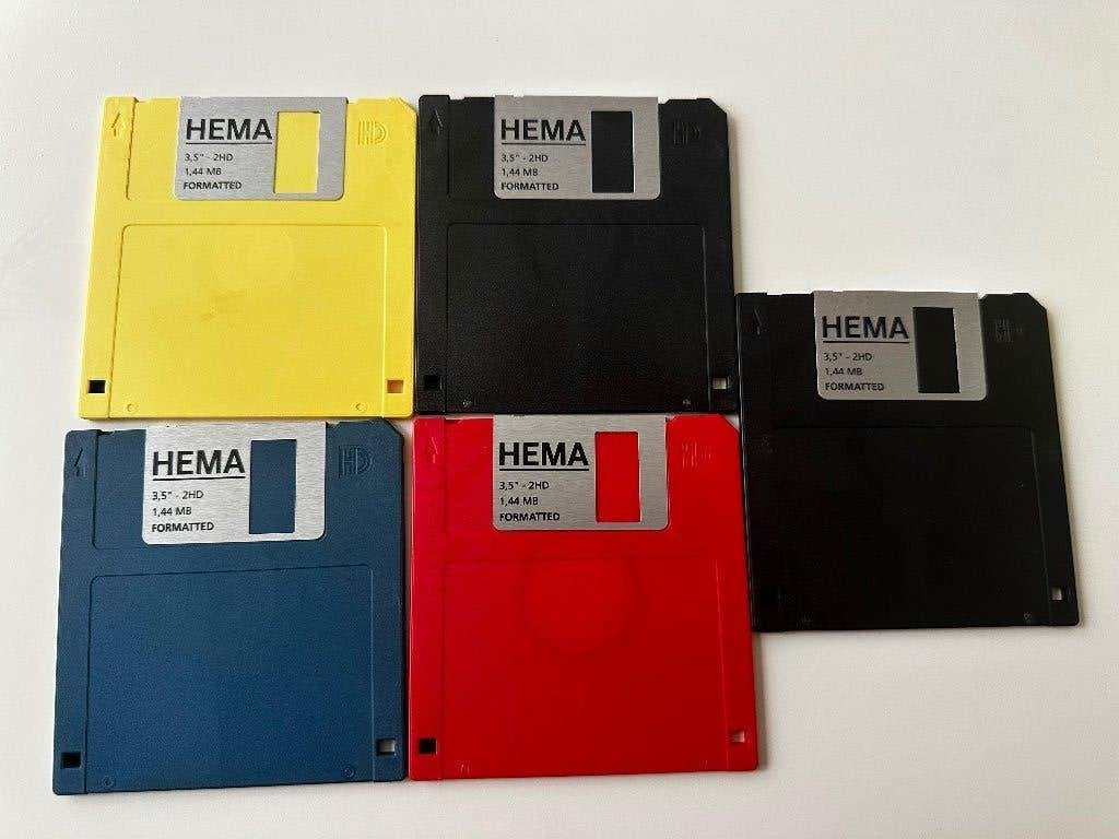 Nieuwe diskette of floppies, Ophalen, Nieuw, Overige typen, Hema, Traxdata, Platinum, Sigma
