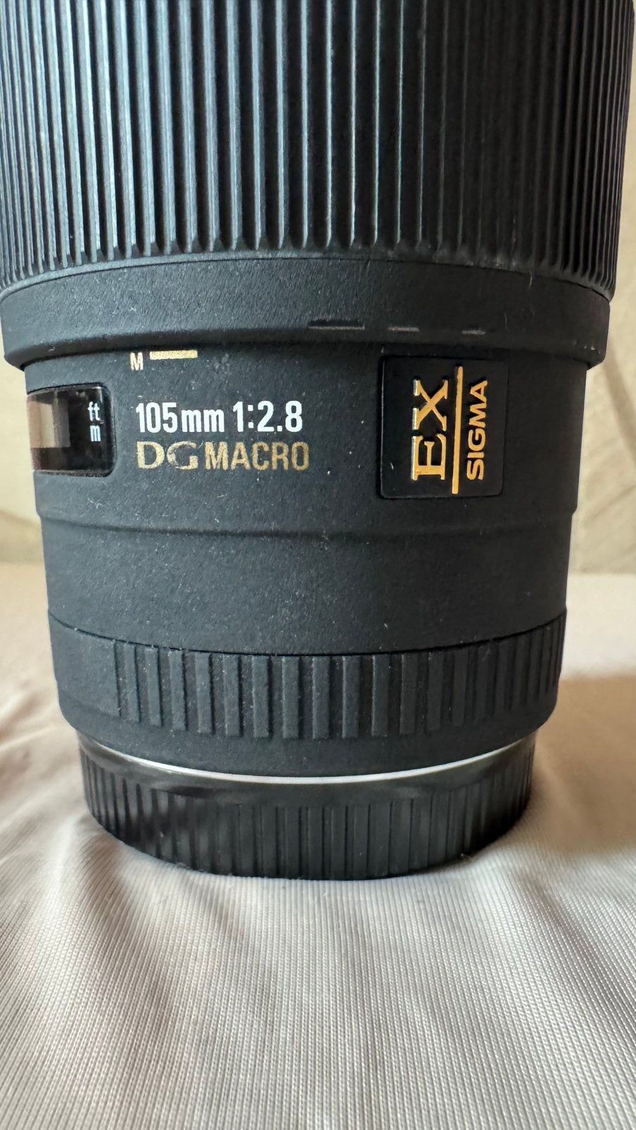 Sigma 105mm f/2.8 EX DG Macro – Canon-vatting, Audio, Tv en Foto, Fotografie | Lenzen en Objectieven, Ophalen, Gebruikt, Macrolens