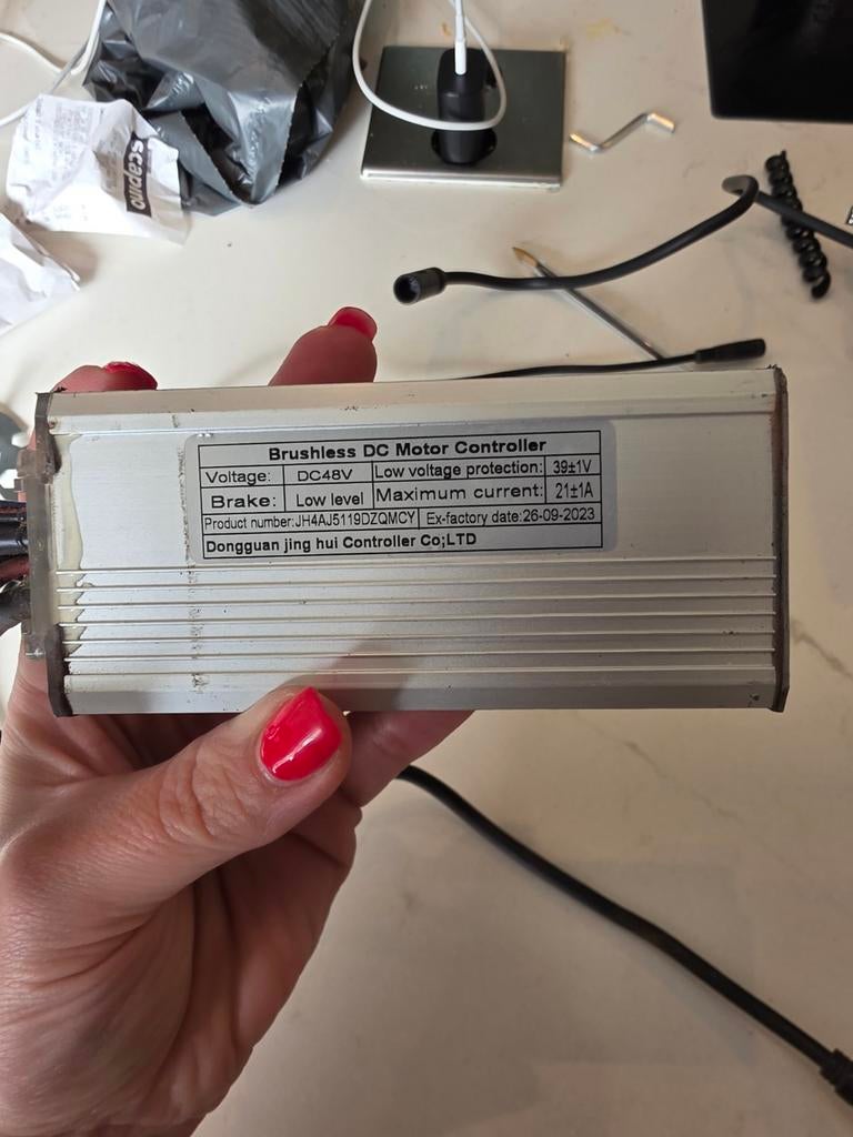 Brushless DC Motor Controller met kabels 48V 21A, Ophalen of Verzenden, Zo goed als nieuw