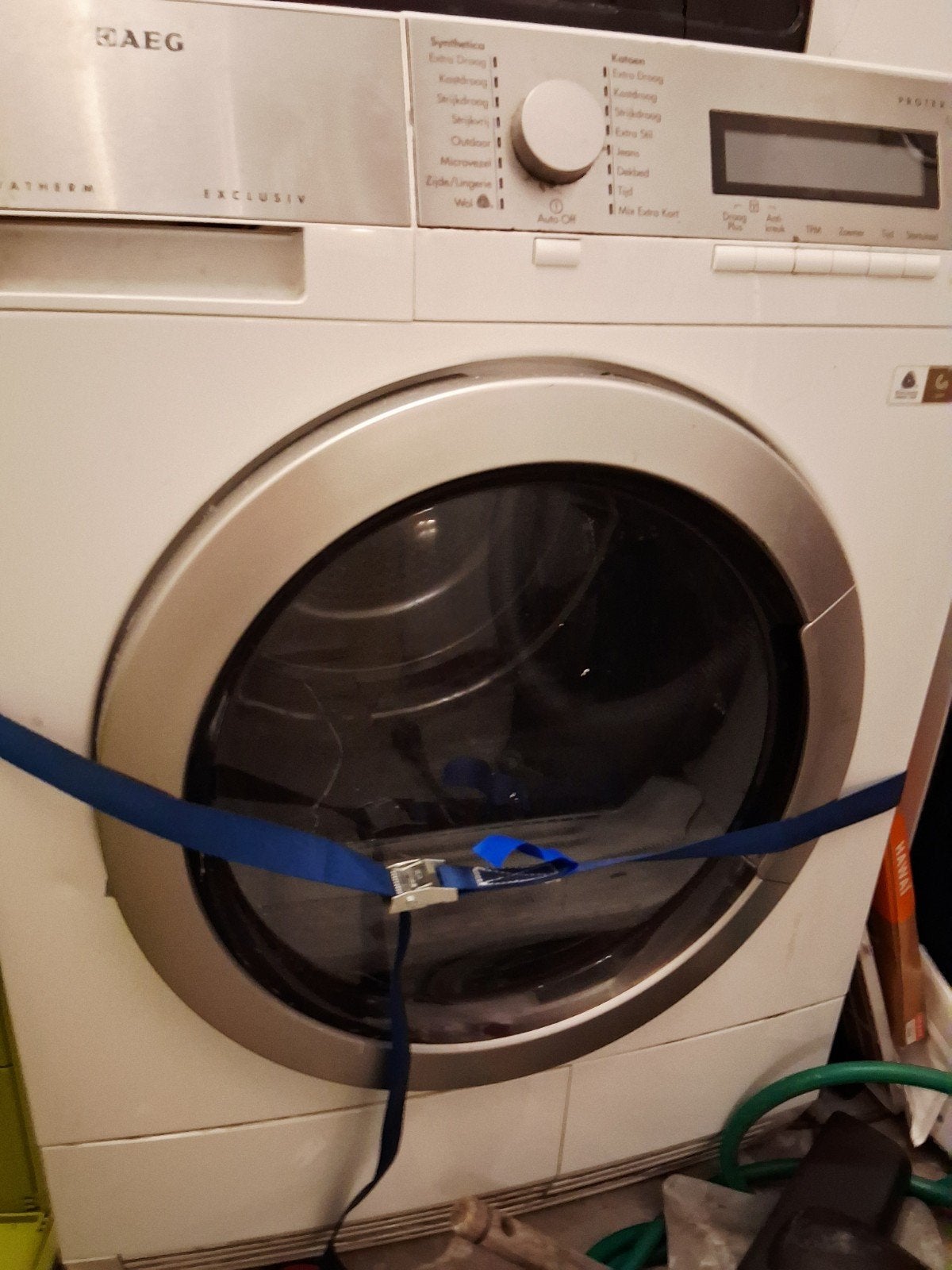 AEG droger, werkt nog alleen deur afgebroken, Witgoed en Apparatuur, Ophalen, 6 tot 8 kg, Gebruikt, 85 tot 90 cm