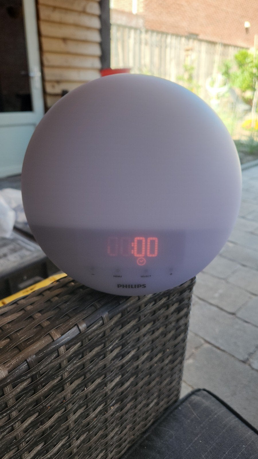 Philips Wake-up Light HF3500 Wekker met licht in nieuwstaat, Ophalen of Verzenden, Gebruikt, Digitaal