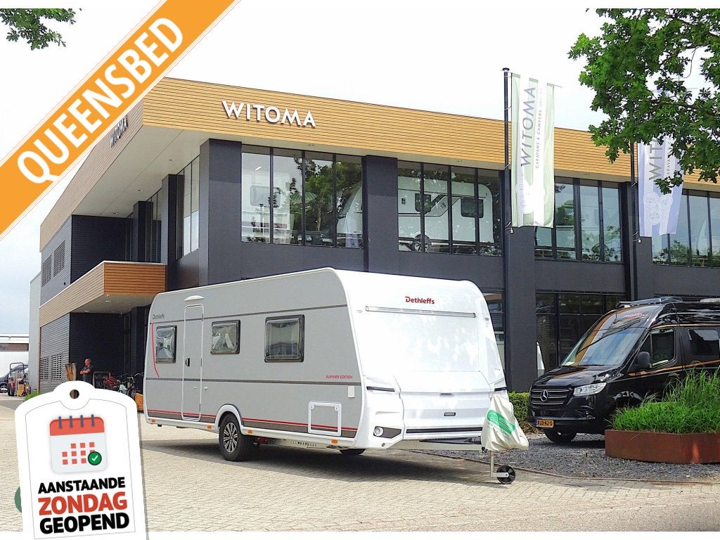 Dethleffs Summer Edition 530 DR ZONDAG 11 OKT OPEN HUIS, Caravans en Kamperen, Serviceluik, Rondzit, Bedrijf, Dethleffs