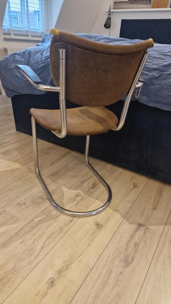 Gispen de Wit opknappertje, Huis en Inrichting, Fauteuils, Ophalen, Minder dan 50 cm, Gebruikt, Minder dan 75 cm