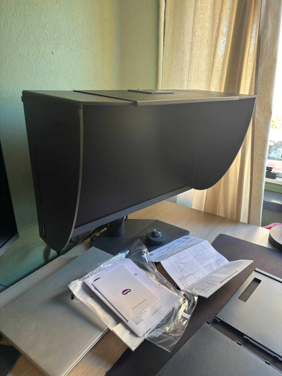 BenQ PhotoVue SW272U - Zo goed als nieuw, compleet, Ophalen, IPS, In hoogte verstelbaar, HDMI