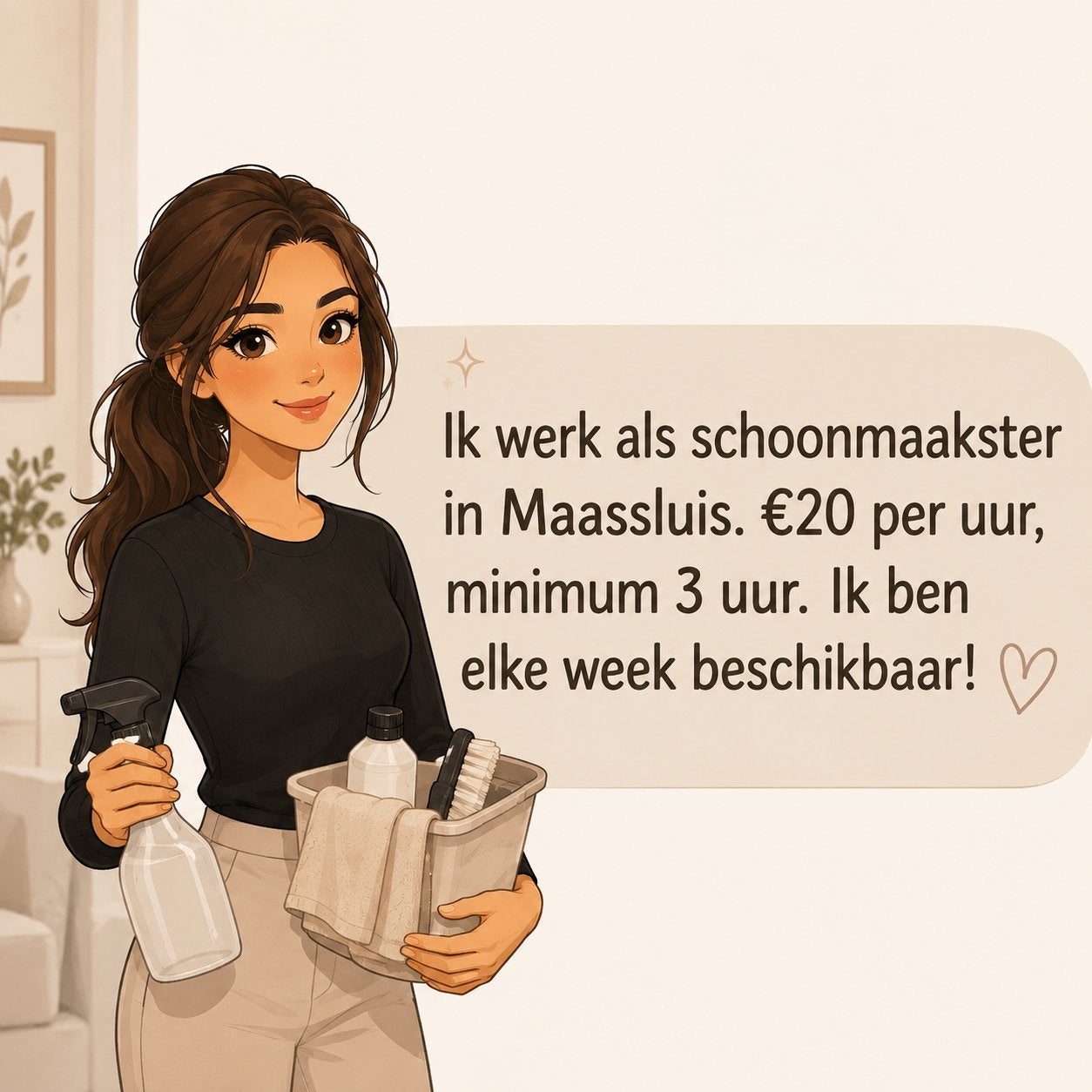 Schoonmaakster, Vanaf 10 jaar, Overige vormen