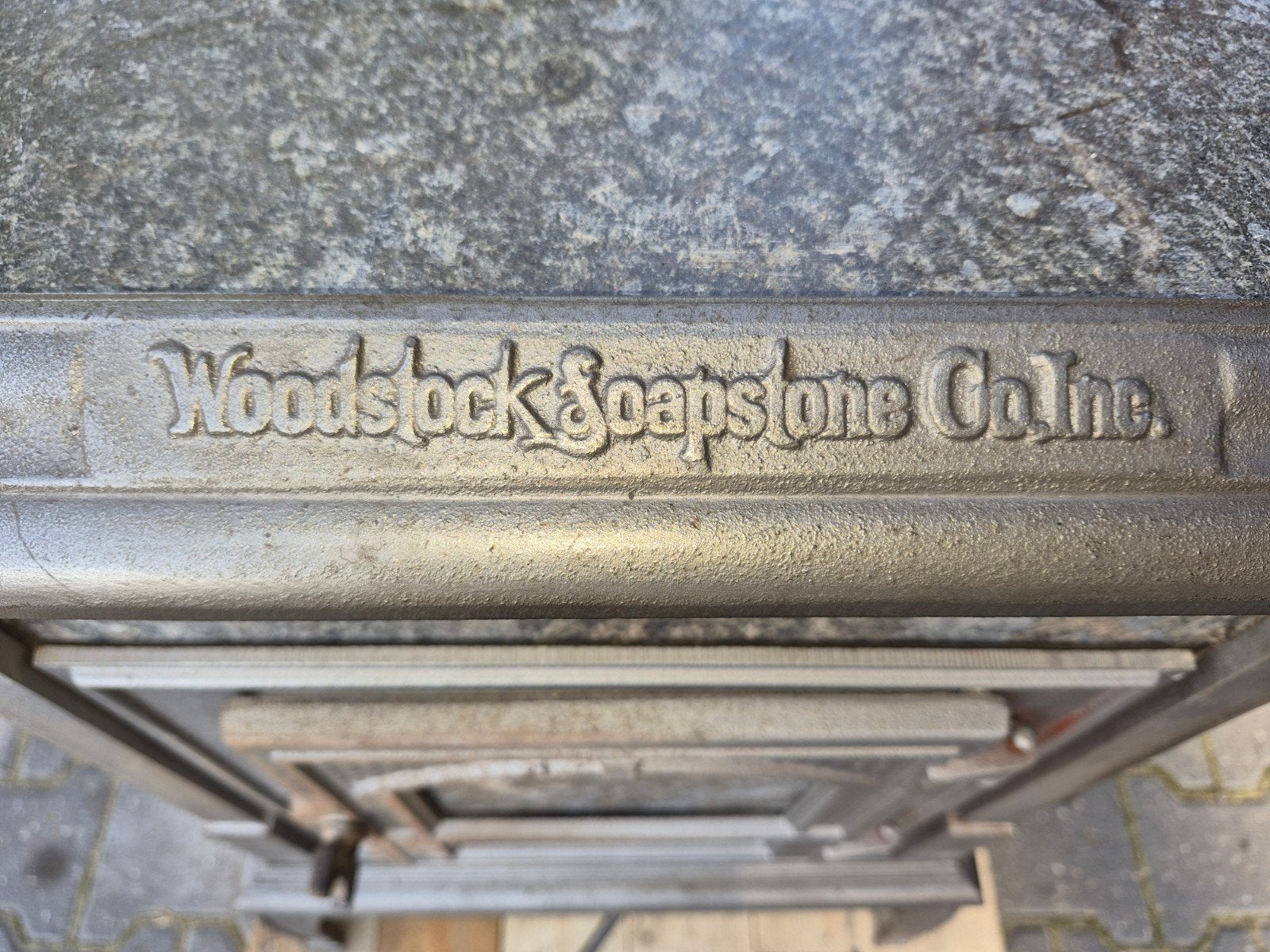 Speksteenkachel Woodstock Soapstone Co., Ophalen of Verzenden, Gebruikt, Vrijstaande haard, Houthaard