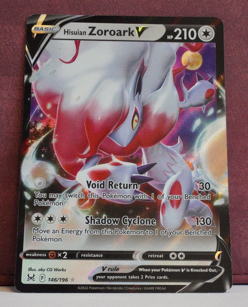 Hisuian Zoroark V 146-196 Lost Origin Pokémon Kaart, Verzenden, Nieuw, Losse kaart