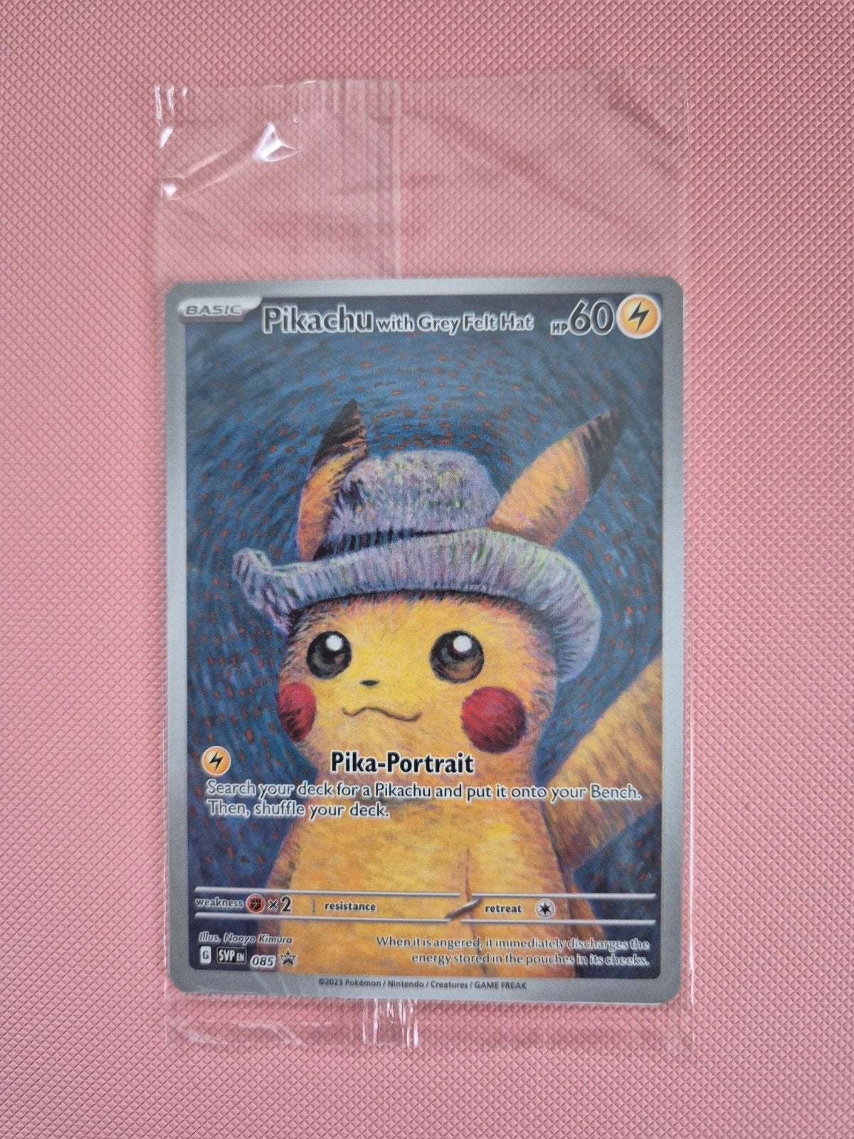⚡️️️Pikachu With Grey Felt Hat Van Gogh Promo #1 - sealed️⚡️, Ophalen of Verzenden, Nieuw, Losse kaart