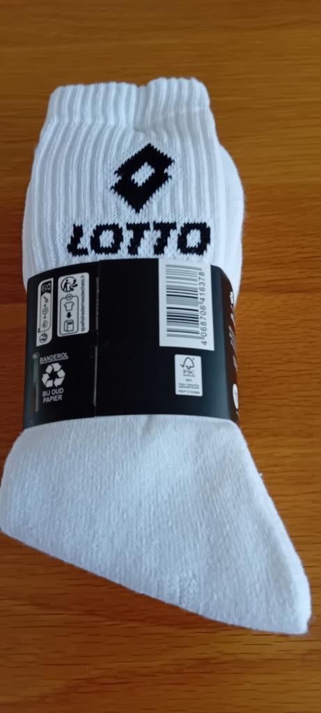 5 paar nieuwe Lotto sokken - Maat 39-42, Wit, Nieuw, Ophalen of Verzenden, Maat 39 t/m 42